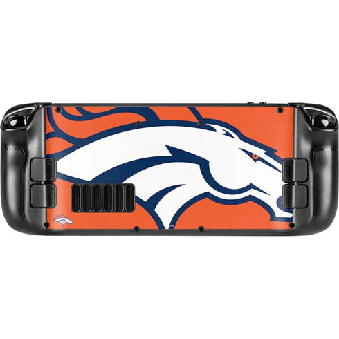 NFL Denver Broncos Large Logo Steam Deck Handheld Gaming Computer Skin